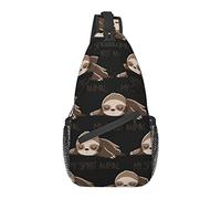 AOOEDM Unisex Sling Bag Crossbody Backpack for Women Men Chest Shoulder Daypack Trendy for Hiking Travel Gym Sport (Compatible with Sloth My Spirit Animal)