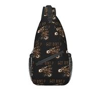 AOOEDM Unisex Sling Bag Crossbody Backpack for Women Men Chest Shoulder Daypack Trendy for Hiking Travel Gym Sport (Compatible with Got Dirt Bike Motorcross Racing)