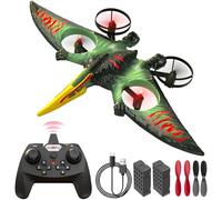 Aooess RC Airplane Toys for 8-12 Year Old Boys: Drone for Kids Presents for Age 9 10 11 12 Years Old Kids Birthday Gifts Flying Dinosaur Toys for Beginners Remote Control Plane for Adults (Green)