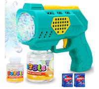 Aooess Toys for 3-8 Year Old Kids: Electric Bubble Gun for Toddlers Gifts for 3 4 5 6 7 8 9 10 Year Old Boys Girls Birthday Party Bubble Maker Blower Toy Presents Bubble Machine for Kids (Green)