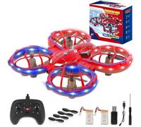 Aooess Toys for 8-12 Year Old Boys: Spider Drone for Kids Adults Gifts for 3 4 5 6 7 8 9 10 Years Old Boys Girls Birthday Presents Toy RC Helicopter Remote Control Plane with Led Lights 2 Batteries