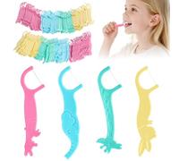 AOOHA 160 Kids Fun Dental Teeth Flossers,Tooth Floss Sticks for Children,Cute Animal Shape,Slides Easily Between Teeth, Safe for Children,Cleaning Flossing Sticks,Make Flossing Fun