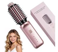 AOOHA Thermal Brush,Blowout Boost Ionic Round Heated Hot Brush,2-in-1 Styling Tool,38mm Barrel,4 Temperature Settings,Create Natural Curls,Bouncy Hair,Easy to Use,Lightweight Dual,Pink