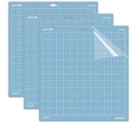 AOOIIN LightGrip Cutting Mat for Cricut Explore 5/4/3/Air 2/Air/One/Maker 4/Maker 3/Maker Adhesive Non-Slip Cut Mats Replacement Accessories for Cricut, 12 x 12 inch 3 Pack