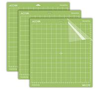 AOOIIN StandradGrip Cutting Mat for Cricut Explore 5/4/3/Air 2/Air/One/Maker 4/Maker 3/Maker Adhesive Non-Slip Cut Mats Replacement Accessories for Cricut, 12 x 12 inch 3 Pack