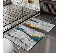 Aoojlo Bathroom Bath Mat Rug, Bath Mats, Super Absorbent Bath Mat Non Slip Soft Carpet, Quick Dry Bath Mat, Diatom Mud Absorbent Bath Mat, Shower Mat Soft Washable Dry Bathroom Carpet Bar-120x160cm