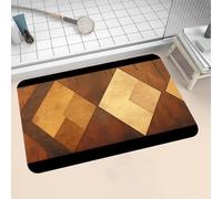 Aoojlo Diatomite Stone Bath Mat 70x140cm Super Absorbent Bathroom Mat, Non-Slip Quick Dry Bathroom Rug, Fast Drying Floor Bath Mats for Bathroom Toilet Bathtub Shower Room Doormat Kitchen Orange 16-5