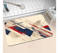 Aoojlo Large Bath Mat Non Slip Bathroom Mat Quick Drying Bathroom Carpet Rubber Bottom, Bathtub Shower Floor Rugs Washable, Soft Rug for Bath Decoration, Kitchen Bathmat Toilet Marble 80x150cm 16-24