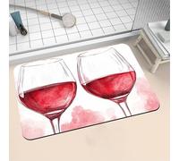 Aoojlo Large Bath Mat Non Slip Bathroom Mat Quick Drying Bathroom Carpet Rubber Bottom, Bathtub Shower Floor Rugs Washable, Soft Rug for Bath Decoration, Kitchen Bathmat Toilet Cream 100x160cm 16-796