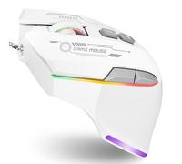 AooKoNi Gaming Mouse, Wired Gaming Mouse with RGB Backlit, 7200DPI Adjustable, PC Gaming Mice with 7 rogrammable Macro Buttonsg, Ergonomic Mouse Gamer for PC, Desktop, Mac，Laptop, Chromebook.