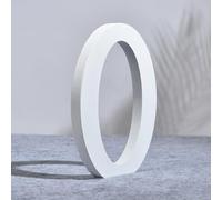 AOOLADA 8 Inch Wooden Letter O for Wall Decor, Large White Wood Standing Letters for DIY Crafts and Wedding Birthday Party Decoration, Paintable Stand Up Alphabet Letters