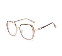 AOOLIA Blue Light Blocking Glasses, Oversized Eyeglasses for Women & Men | Acetate Square Computer Gaming Glasses, Transparent Anti UV Glare for Computer, Daily