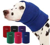 AOOLMOL Dog & Cat Calming Hoodie - Soft Double-Layer Ear and Neck Cover for Anxiety Relief & Noise Protection, Elastic Pet Head Wrap for Grooming, Bath, Drying & Fireworks