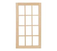 AOOOWER 1 12 Scale Miniature Wooden Door Window For Creative Painting And Dollhouses Decoration No Toxic Wooden Dollhouses Unit For Kids