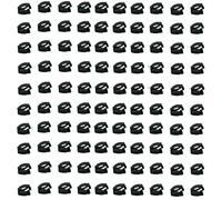 AOOOWER 100Pcs Shoe Lace Clips Anti-Slip Clasps For Sneakers Sandals Decorative Footwear Charm Accessories Men Women Fashion Shoe Decorations