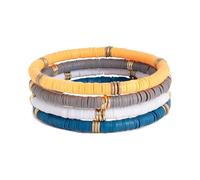 AOOOWER 2Pcs Magnetic Parents Bracelets Relationship Distance Bracelet Heart Bead Bracelet Matching for Sun and Dad