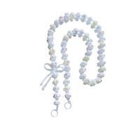 AOOOWER 3D Handpainted Beaded Phone Charm Adjustable Wrist Strap for Women Girls Stylish Crossbody Shoulder Bag Chain
