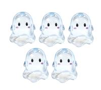 AOOOWER 5 Pack Acrylic Specter Shape Beads Clear Handmade Beads Bracelet Craft Finding for Jewelry Making Crafting