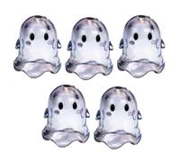 AOOOWER 5 Pack Acrylic Specter Shape Beads Clear Handmade Beads Bracelet Craft Finding for Jewelry Making Crafting