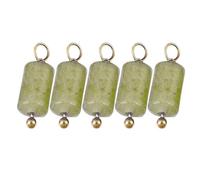 AOOOWER 5pcs Sturdy Stainless Steel Jewelry Accessories Featuring Natural Stone for Fashion Enthusiasts and Seeker Daily, 10X6mm, Stone, No Gemstone