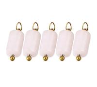 AOOOWER 5pcs Sturdy Stainless Steel Jewelry Accessories Featuring Natural Stone for Fashion Enthusiasts and Seeker Daily, 10X6mm, Stone, No Gemstone