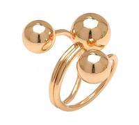 AOOOWER Adjustable Size Rings with Glossy Sphere Open for Men and Women Stylish Jewelry for Party and Daily