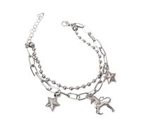 AOOOWER Attractive Handmade Heart Couple Women Lover's Spacemans Charm Female Male Paired Friendship