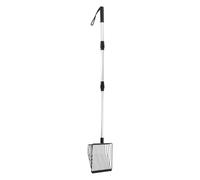 AOOOWER Chicken Litter Scooper With Shovel Telescopic Handle Metal Scoops Hollow Poop Sifter Ergonomic Metal Handle All Purpose Livestock Waste Remover