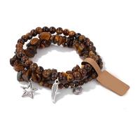 AOOOWER Chinese Gourd Bracelet Grass Handcrafted Woven Wrist Chain Unique Lucky Hand String for Couple Mens
