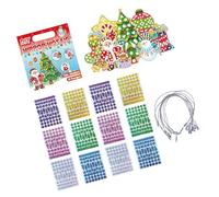 AOOOWER Christmas Theme Foil Art Sticker For Kids Craft Reflective Coloring Project Educational Holiday Activity Paper Toy