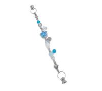 AOOOWER Colorful Fish Star Alloy Phone Charm Keychain Handmade Beaded Keyring Lightweight Accessory for Trendy