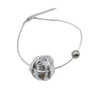 AOOOWER Delicate Choker Necklace Flower Necklace Fashion Clavicle Chain for Women Girls