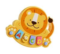 AOOOWER Early Education Piano With 0-3 Year Safe Design ABS Multisensory Music Modes Hand Eye Coordination Training Tool Safe ABS Infant Music Box