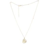 AOOOWER Elegant Spirals Pendant Necklace Decorative Spirals Circles Necklace with Adjustable Chain for Fashion