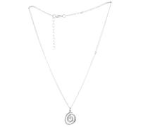 AOOOWER Elegant Spirals Pendant Necklace Decorative Spirals Circles Necklace with Adjustable Chain for Fashion