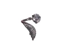 AOOOWER Elegant Wing Alloy Ear Bone Nails with Rhinestones Stone Cartilage Studs Earring for Women Fashion Jewelry