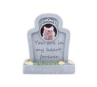 AOOOWER Engraved Word Pet Memorial Headstones Resin Grave Marker Dog Cats Tombstones Remembrances Monuments For Pet Loss Memorial