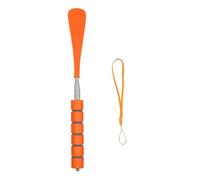 AOOOWER Expandable Metal Shoe Dressing Aid Adjustable Height 28-70cm Long Horn Lift Helper Ergonomic Handle Home Office Use Nonslip Horn With Telescoping Handle