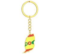 AOOOWER Exquisite Grenada Flag Keychain Stylish Phone Anti-Lost Lanyard Keyrings Decoration for Women's Bags