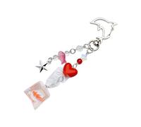 AOOOWER Fashionable Chinese Zodiacs Year of The Snake Keychain Charm Pendant Auspicious Zines Alloy Trinkets for Good