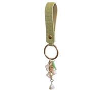 AOOOWER Flower Keychain Ornament Blossom Pendant Keyring Lilys of The Valley Floral Key Rings Decoration Elegant Bag