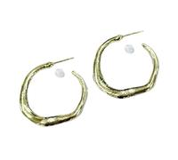 AOOOWER Gold Silver Hoop Earrings for Women Large Hooped Earrings Round Circular Studs Earring Lightweight Ear Rings
