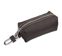 AOOOWER Leather Men Women Key Holder Keychain Bag Car Keys Holder Multifunctional Small Wallet Purse, 9.5cm*4cm*4cm, cortex, no gemstone