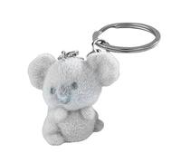 AOOOWER Lovely 3D Cat Keychain Charm Soft Plush Cat Bag Hanging Pendant 3D Keychain Sturdy Metal Key Rings for Fashion