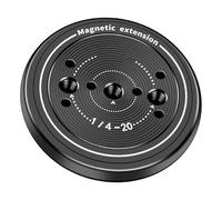 AOOOWER Magnetic Phone Tripod Mount Adapter with Quick Release Base and 1/4" Screw, 60° Tilting Magnetic Phone Stand Holder