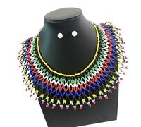 AOOOWER Multi Layer Beaded Necklace Faux Pearls Collarbone Jewelry With Secure Clasp For Casual Or Formal Imitation Pearls Design