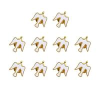 AOOOWER Pack of 10 Elegant Doves Brooch Pin Small Doves Brooch Stylish Clothing Pin Fashion Clothing Accessory for Man