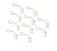 AOOOWER Pack Of 10 Roast Duck Charm With Unique Color Changing Feature Fun Car Accessory Hanging Pendant For Keychain