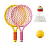 AOOOWER Portable Kids Badminton Pair Quick Setup Design for Recreational Play Tennis Ball Lightweight Badminton Set for School