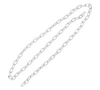 AOOOWER Practical 100cm Galvanized Steel Chain Silver Roll for Hanging Bird Feeders Overhead Lights Artworks, 11.5mm, Stainless steel, no gemstone
